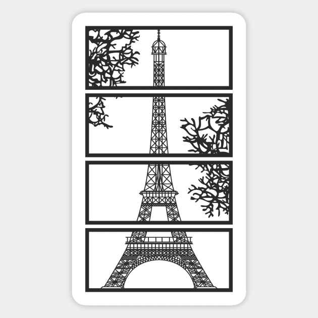 Eiffel tower Sticker by KHJ